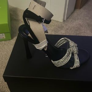 Brand new with box, Marc Fisher Canellie Heeled Sandal in Black Crystal. Sz 7.5m
